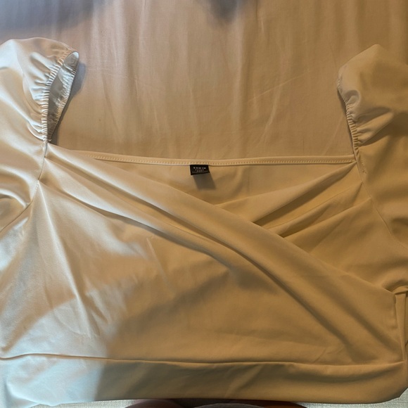 WHITE WRAP BODYSUIT- SZ 2XL - Picture 6 of 8